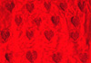 <strong>46 hearts</strong>, 1993<br />
<em>Size:</em>   20 x 35 cm<br />
<em>Technique:</em>  machine embroidery, dyeing<br />	
<em>Material:</em>  silkviscose velvet, cotton, viscose, metal