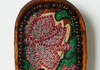 <strong>Hiding Place 3</strong>, 2012<br />
<em>Size:</em> 11,3 x 7,5 x 2,5 cm<br />
<em>Technique:</em> hand embroidery, mixed media<br />	
<em>Material:</em> silk threads, pearls, tarred wood