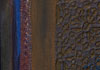 <strong>Guard</strong>, 2015<br />
<em>Size:</em> 33 x 22,5 x 7 cm<br />
<em>Technique:</em> egg tempera, oil colour, mixed media<br />	
<em>Material:</em> wood, sheet metal, cords, silkviscose velvet, lapis lazuli<br />
private collections